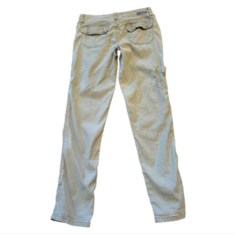 Anthropologie Level 99 Women's Green Cargo Pants - Size 25 - Picture 2 of 8